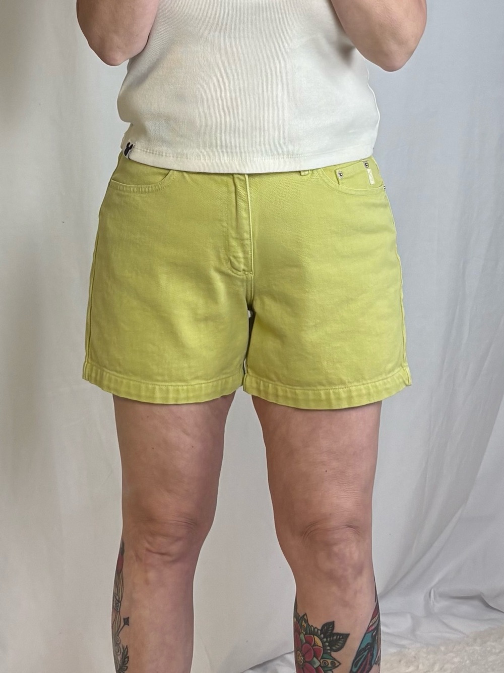 Guess Lime Green Women's Bermuda Shorts
